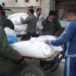 Food distribution in Gaza